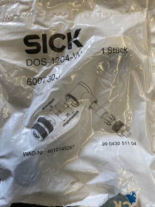 SICK DOS-1204-W M12 Kabeldose 4-polig gewinkelt 6007303 Steckverbinder – NEU1