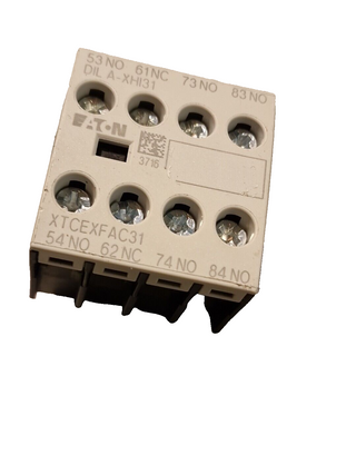 2X Eaton DILA-XHI31 Hilfsschalterblock 3 Schließer, 1 Öffner 4A steckbar0