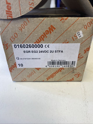 10x Weidmüller EGR 24V Relaiskoppler | Typ EG2 / 16026 | Neu1