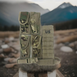 USGI OCP MULTICAM MOLLE LEG EXTENDER POUCH KOMPLETTSET0