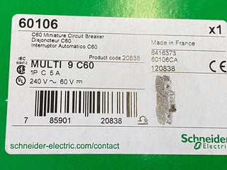 Schneider Electric 60106 Miniatur-Leitungsschutzschalter | 1P | 5A | C-Kurve | M1