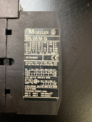 Moeller DIL0AM-G DIL0AMG 24VDC Leistungsschütz1