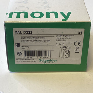 Schneider Electric Harmony XALD222E komplette Befehlsstation (2 Taster) NEU0