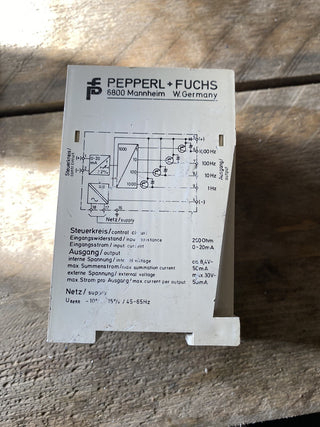 Pepperl+Fuchs SFU-01 (00282) Analog-zu-Impuls-/Frequenzumsetzer Frequenzrelais g1