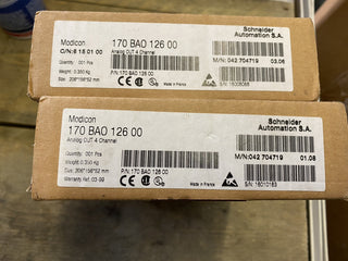 Schneider Electric 170-BAO-126-00 Modicon Momentum Analog Output 4CH – NEU/OVP2