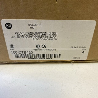 Allen-Bradley 100-DTB420 Rahmenklemmenblock Terminal Lug Kit – NEU & OVP4