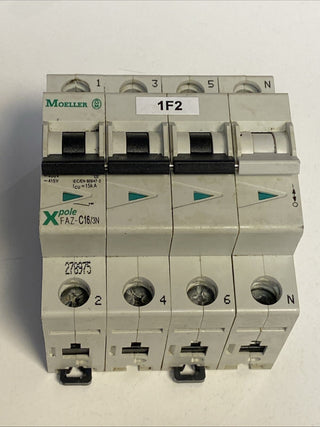 Eaton FAZ-C16/3N Leitungsschutzschalter – 16A, 3p+N, 15kA0
