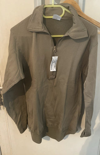 Original US Army Gen III Level 2 ECWCS Waffle Fleece Shirt – TAN 499 – NEU (Größen S - XL)