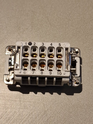 Phoenix Contact Steckverbindereinsatz, 10-polig, 16A, Stecker, B10, HC, #40