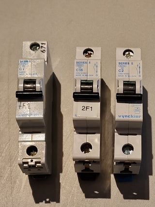 GEC VYNCKIER SERIE E C16 C2 C1 TYP 2 M6 EINPOLIG MCB -'#30