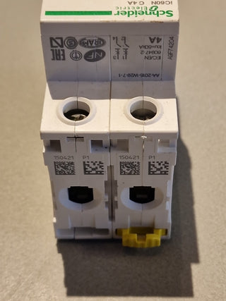 Schneider Electric iC60N C 4A 2P Leitungsschutzschalter -used-#32