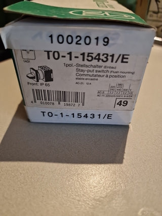 Moeller T0-1-15431 Nockenschalter Steuerschalter Hand-0-Auto 20A 690V–Neu0