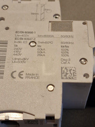 Schneider Electric iC60N C 4A 2P Leitungsschutzschalter -used-#35