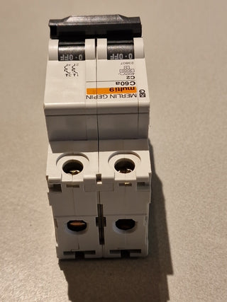 Schneider Electric C60H-DC C 2A Leitungsschutzschalter -used-#32