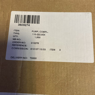 PUMPE KOMPLETT 110-222.X04 für Anschütz Gyro Standard 201