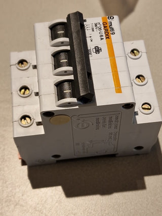 Gardix Multi 9 Leitungsschutzschalter (Nr. 06-U) – 6A, 3-polig, 380V1