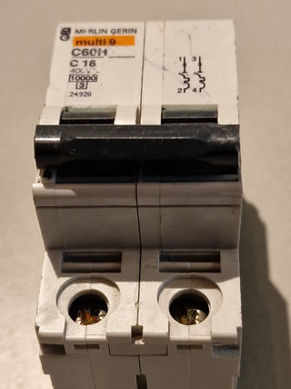 MERLIN GERIN C60H-C16 24987 MERLIN GERIN, circuit breaker C16, C60H-C16 24987.#30