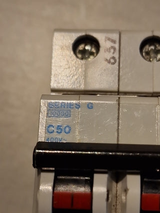 Vynckier Series G C50 400V~ Sicherung Leitungsschutzschalter Sicherungsautomat#31