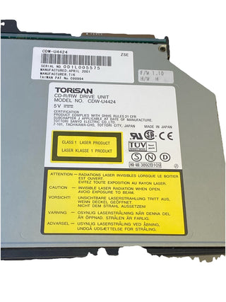 Gateway Solo 9300 CD-R/RW Laufwerk Blende Halterung Modul CDW-U44 TEAC Brenner2